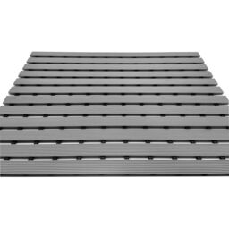 Nicoman PVC Duckboard Anti Slip Shower Mat Bath Mat 61cm x 43cm in Grey - Size: 61 cm x 43 cm - thumbnail 4