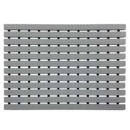 Nicoman PVC Duckboard Anti Slip Shower Mat Bath Mat 61cm x 43cm in Grey - Size: 61 cm x 43 cm - thumbnail 3