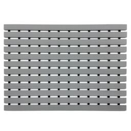 Nicoman PVC Duckboard Anti Slip Shower Mat Bath Mat 61cm x 43cm in Grey - Size: 61 cm x 43 cm