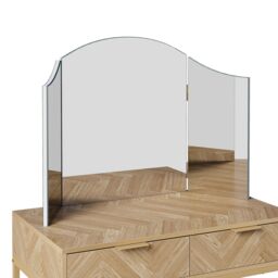 Beautify Trifold Dressing Table Mirror in Silver - thumbnail 8