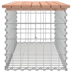 Berkfield Home Garden Bench Gabion Design 103x44x42 cm Solid Wood Douglas in Brown - Size: 103 x 44 x 42 cm - thumbnail 4