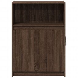 Berkfield Home Sideboard with LED Brown Oak 72x34x100 cm Engineered Wood - Size: 72 x 34 x 100 cm - thumbnail 6
