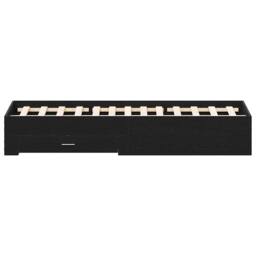 Berkfield Home Bed Frame with Drawers Black oak Engineered wood 160 x 200 cm - thumbnail 7