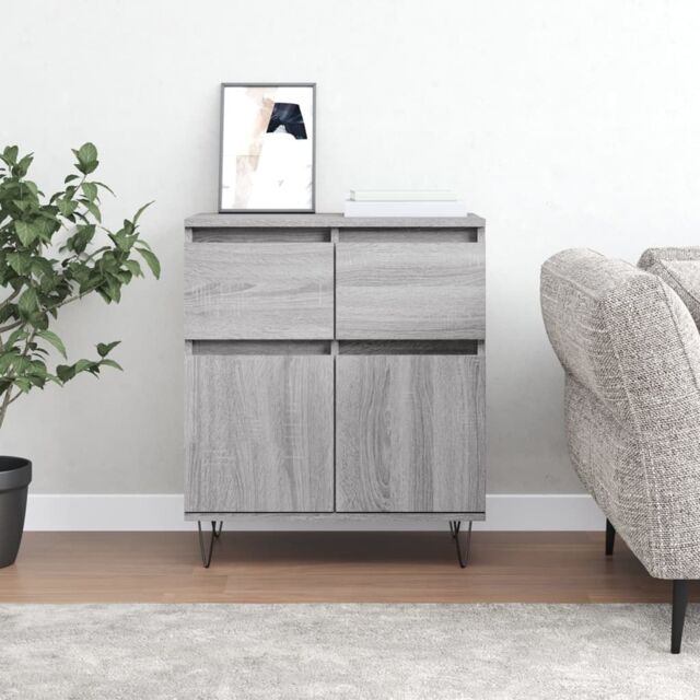 Berkfield Home Sideboard Grey Sonoma 60x35x70 cm Engineered Wood - Size: 60 x 35 x 70 cm - image 1