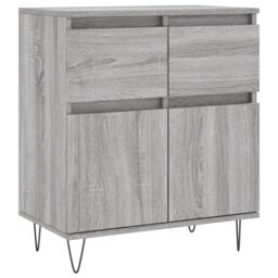 Berkfield Home Sideboard Grey Sonoma 60x35x70 cm Engineered Wood - Size: 60 x 35 x 70 cm - thumbnail 2