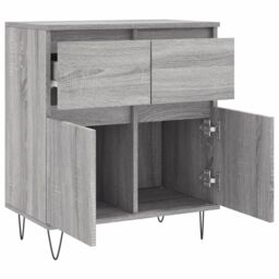 Berkfield Home Sideboard Grey Sonoma 60x35x70 cm Engineered Wood - Size: 60 x 35 x 70 cm - thumbnail 6