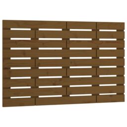 Berkfield Home Wall Headboard Honey Brown 81x3x63 cm Solid Wood Pine - Size: 81 x 3 x 63 cm - thumbnail 2