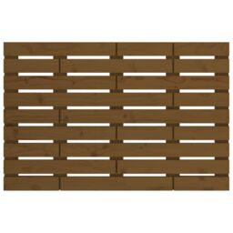 Berkfield Home Wall Headboard Honey Brown 81x3x63 cm Solid Wood Pine - Size: 81 x 3 x 63 cm - thumbnail 4