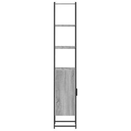 Berkfield Home Bathroom Cabinet Grey Sonoma 33x33x185.5 cm Engineered Wood - thumbnail 7
