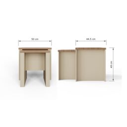 GFW Lancaster Nesting Tables in Cream - thumbnail 7
