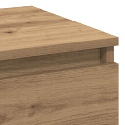 Berkfield Home Bedside Cabinet Artisan Oak 40x35x50 cm Engineered Wood in Brown - Size: 40 x 35 x 50 cm - thumbnail 9