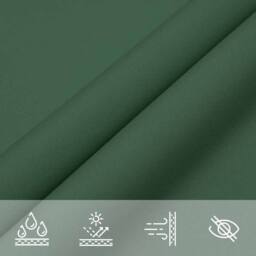 Berkfield Home Sun Shade Sail Dark Green 7x5x5 m 100% Polyester Oxford - thumbnail 7