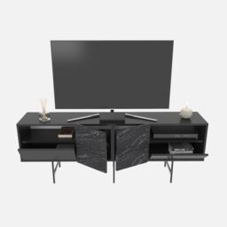 Decorotika Derin Modern Sideboard Cabinet in Black - thumbnail 4