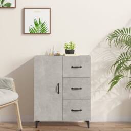 Berkfield Home Sideboard Concrete Grey 69.5x34x90 cm Engineered Wood - thumbnail 2