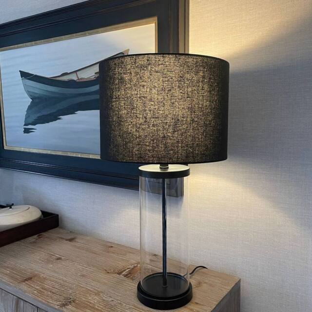 Pagazzi Adelia Black & Glass Table Lamp - image 1