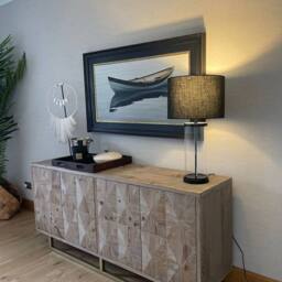 Pagazzi Adelia Black & Glass Table Lamp - thumbnail 4