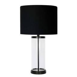 Pagazzi Adelia Black & Glass Table Lamp - thumbnail 5