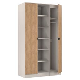 Ready Assembled 2 U Norway Tall 3 Door Robe with shelves (Ready Assembled) in Beige - Size: Large - thumbnail 7