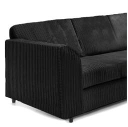 Furniture 786 Jumbo Cord Full Back 2c2 Corner Sofa in Black - thumbnail 2