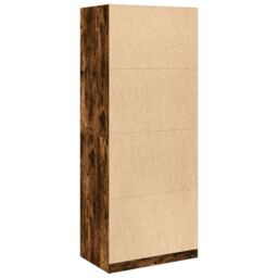 Berkfield Home Wardrobe Smoked Oak 80x50x200 cm Engineered Wood in Brown - Size: 80 x 50 x 200 cm - thumbnail 6