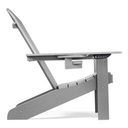 VonHaus Set of 2 Westport Reclining HDPE Adirondack Garden Chairs in Grey - Size: 2 Pack - thumbnail 8