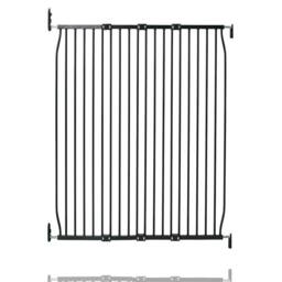 Safetots Extra Tall Natural Screw Fit Baby Gate Screw Fit Baby Gate 100cm Tall in Black - Size: 80 cm - 90 cm - thumbnail 1