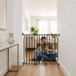 Safetots Extra Tall Natural Screw Fit Baby Gate Screw Fit Baby Gate 100cm Tall in Black - Size: 80 cm - 90 cm - thumbnail 6