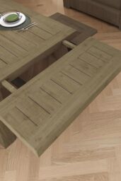 FWStyle Exquisite Solid Reclaimed Pine Extension Leaf in Brown