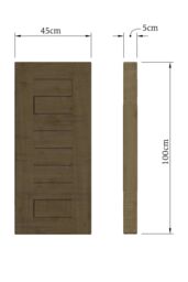 FWStyle Exquisite Solid Reclaimed Pine Extension Leaf in Brown - thumbnail 3