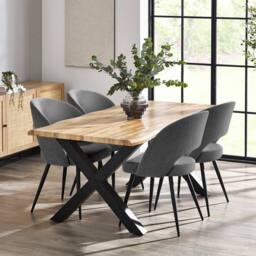 Cheshire Elowen Elegant Onyx Dining Chairs - Set of 2 in Dark Grey - thumbnail 7