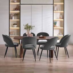 Cheshire Elowen Elegant Onyx Dining Chairs - Set of 2 in Dark Grey - thumbnail 6