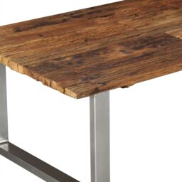 Berkfield Home Coffee Table Solid Reclaimed Wood 100x60x38 cm in Brown - Size: 100 x 60 x 38 cm - thumbnail 6