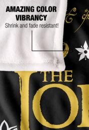 Lord of the Rings Blanket, 152x127 cm Ugly Christmas Sweater Logo Silky Touch Super Soft Throw Blanket in White - thumbnail 4