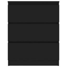 Berkfield Home Sideboard Black 60x35x76 cm Engineered Wood - Size: 60 x 35 x 76 cm - thumbnail 4