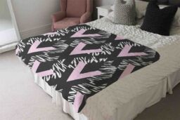 Benjamin Tate Design Geometric Animal Print Blanket in Natural - Size: 120 cm x 150 cm - thumbnail 3