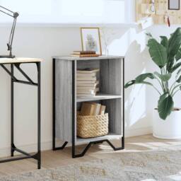 Berkfield Home Bookcase Grey Sonoma 50x31x74.5 cm Engineered Wood - thumbnail 3