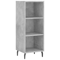 Berkfield Home Highboard Concrete Grey 34.5x34x180 cm Engineered Wood - thumbnail 5