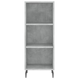 Berkfield Home Highboard Concrete Grey 34.5x34x180 cm Engineered Wood - thumbnail 6