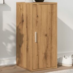 Berkfield Home Shoe Cabinet Artisan Oak 32x35x70 cm Engineered Wood in Brown - Size: 32 x 35 x 70 cm
