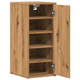 Berkfield Home Shoe Cabinet Artisan Oak 32x35x70 cm Engineered Wood in Brown - Size: 32 x 35 x 70 cm - thumbnail 5