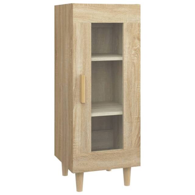 Berkfield Home Sideboard Sonoma Oak 34.5x34x90 cm Engineered Wood in Brown - image 1