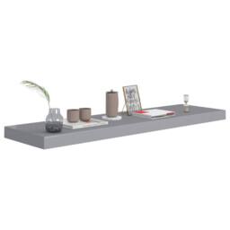 Berkfield Home Floating Wall Shelves 2 pcs Grey 90x23.5x3.8 cm MDF - thumbnail 7