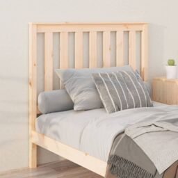 Berkfield Home Bed Headboard 106x6x101 cm Solid Wood Pine in Brown - Size: 106 x 6 x 101 cm - thumbnail 3