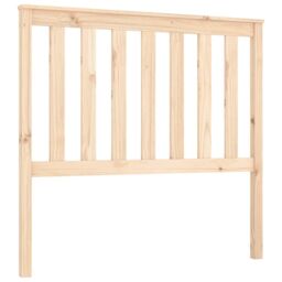 Berkfield Home Bed Headboard 106x6x101 cm Solid Wood Pine in Brown - Size: 106 x 6 x 101 cm - thumbnail 2