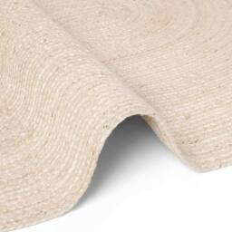 THE RUGS Rangpur Braided Jute Rug & Runner - Hand Woven Oval Natural Rug in Cream - Size: 160 cm x 230 cm - thumbnail 3