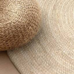 THE RUGS Rangpur Braided Jute Rug & Runner - Hand Woven Oval Natural Rug in Cream - Size: 160 cm x 230 cm - thumbnail 8