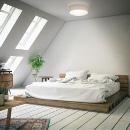 B.K.Licht Taupe 1xE27 40W Requires Bulb Ceiling Light - thumbnail 4