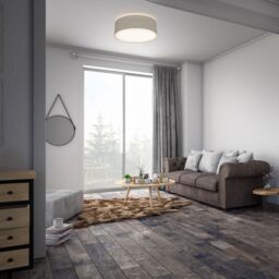 B.K.Licht Taupe 1xE27 40W Requires Bulb Ceiling Light - thumbnail 6