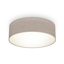 B.K.Licht Taupe 1xE27 40W Requires Bulb Ceiling Light
