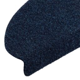 Berkfield Home Self-adhesive Stair Mats 5 pcs Navy 65x21x4 cm Needle Punch in Blue - Size: Medium - thumbnail 6